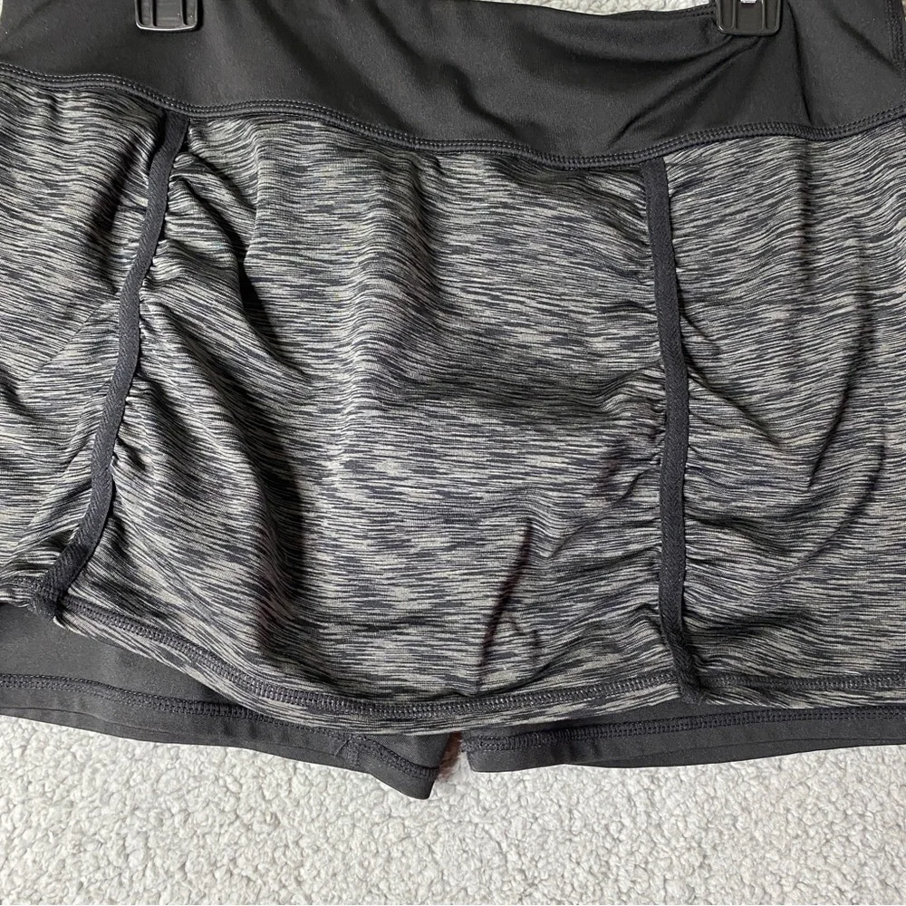 Ideology Womens Skort Tennis Golf Active Workout Run Black  Grey pockets - Picture 4 of 13